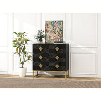 3-Drawer Storage Cabinet - Durable Construction, Stylish Design, Easy Assembly