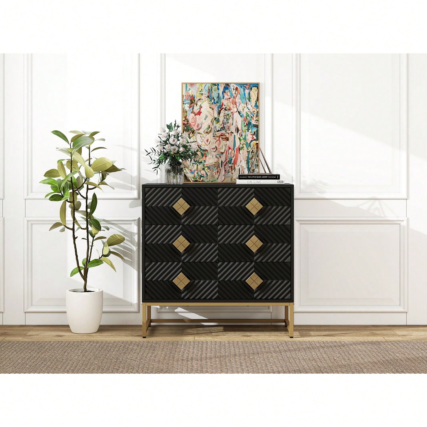 3-Drawer Storage Cabinet - Durable Construction, Stylish Design, Easy Assembly