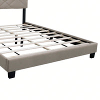 Queen Size Bed Frame With Adjustable Headboard