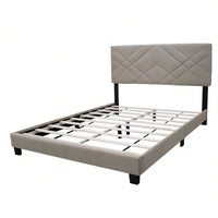 Queen Size Bed Frame With Adjustable Headboard