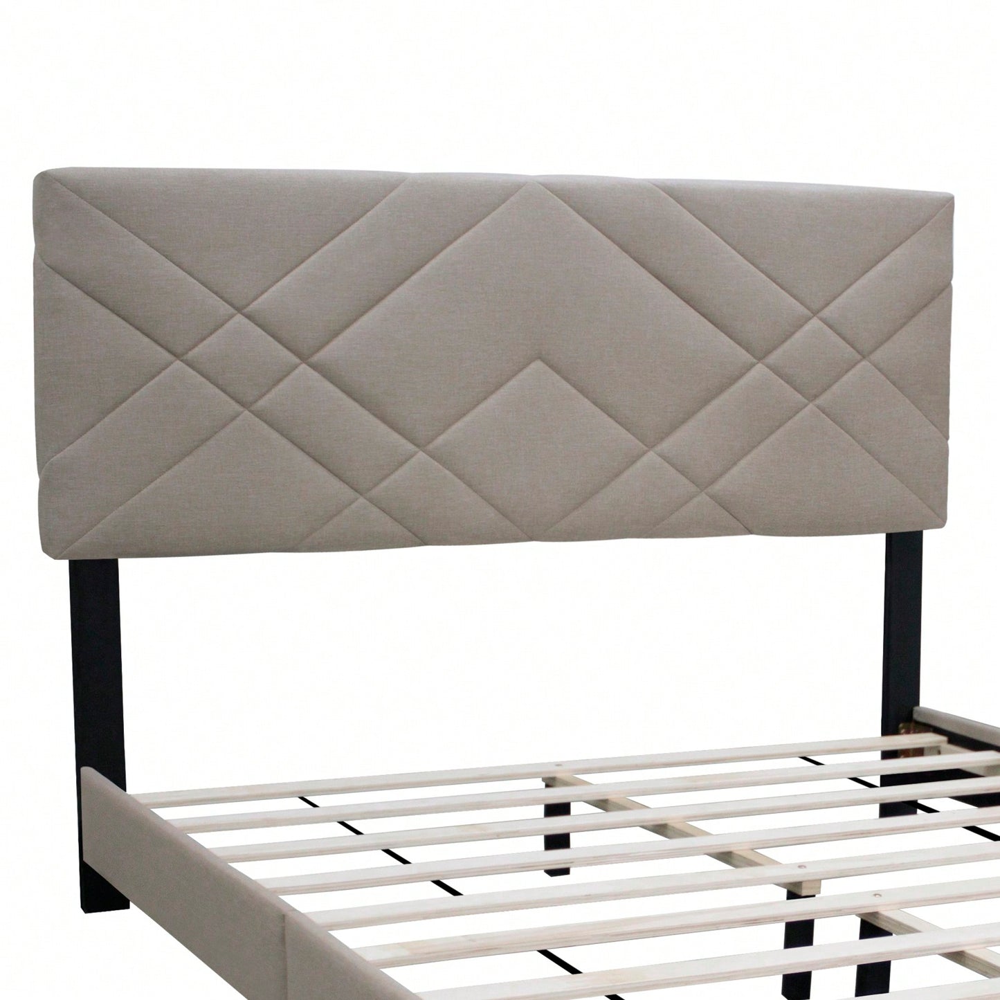 Queen Size Bed Frame With Adjustable Headboard