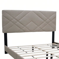 Queen Size Bed Frame With Adjustable Headboard