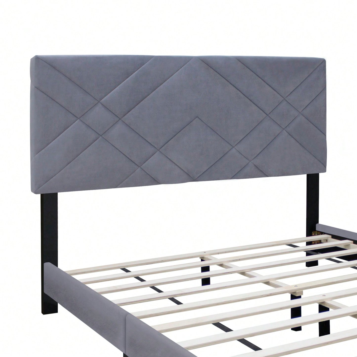 Queen Size Bed Frame With Adjustable Headboard