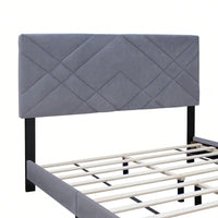 Queen Size Bed Frame With Adjustable Headboard