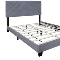 Queen Size Bed Frame With Adjustable Headboard