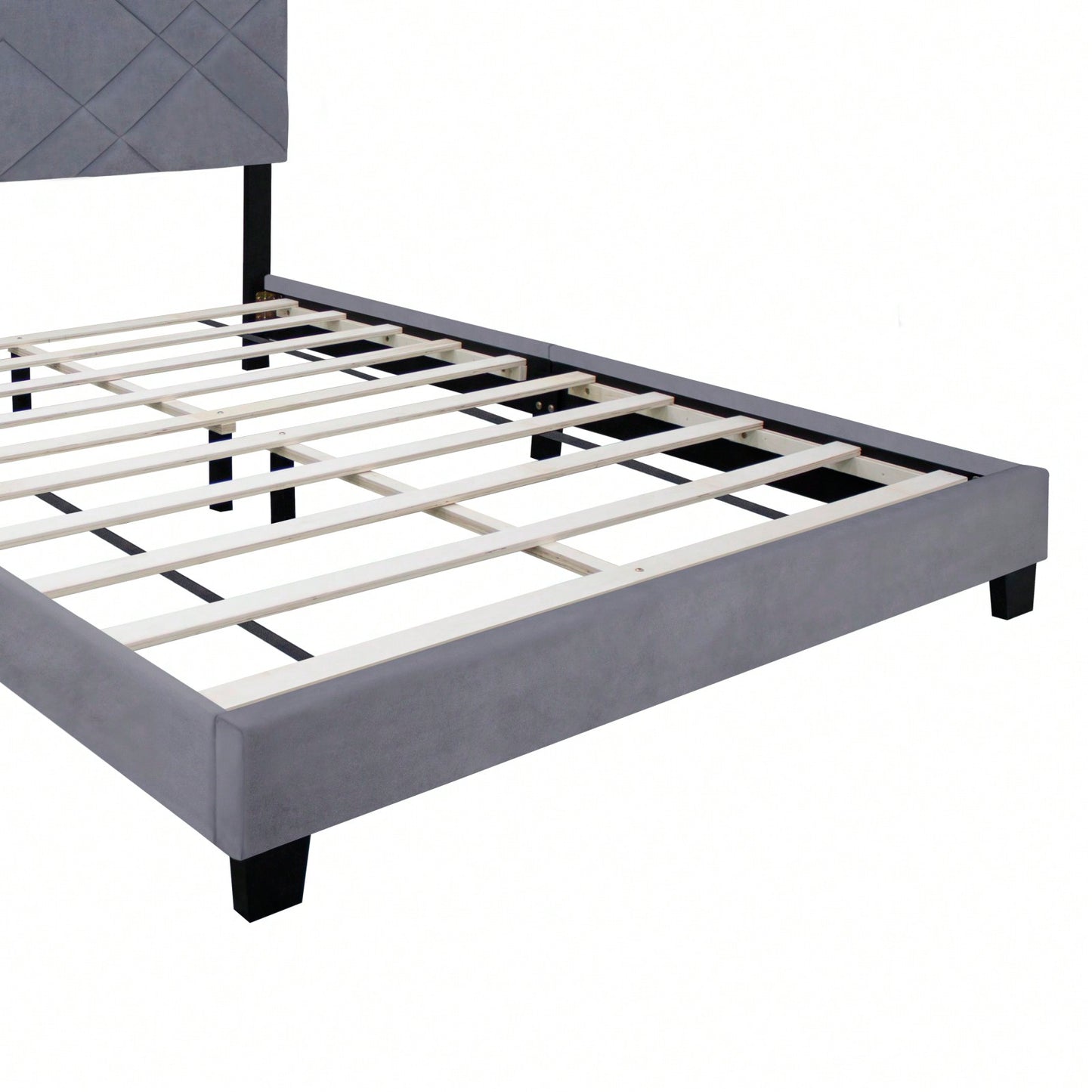 Queen Size Bed Frame With Adjustable Headboard