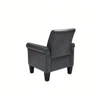 Elegant Modern Accent Chair and Ottoman Set for Living Room Bedroom Office - Durable Fabric and Foam Comfort