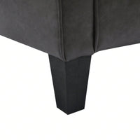 Elegant Modern Accent Chair and Ottoman Set for Living Room Bedroom Office - Durable Fabric and Foam Comfort