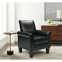 Elegant Modern Accent Chair and Ottoman Set for Living Room Bedroom Office - Durable Fabric and Foam Comfort
