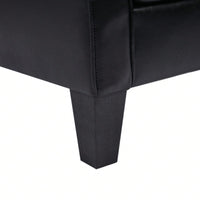 Elegant Modern Accent Chair and Ottoman Set for Living Room Bedroom Office - Durable Fabric and Foam Comfort