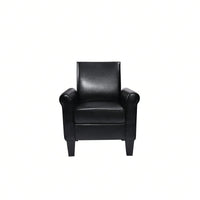 Elegant Modern Accent Chair and Ottoman Set for Living Room Bedroom Office - Durable Fabric and Foam Comfort