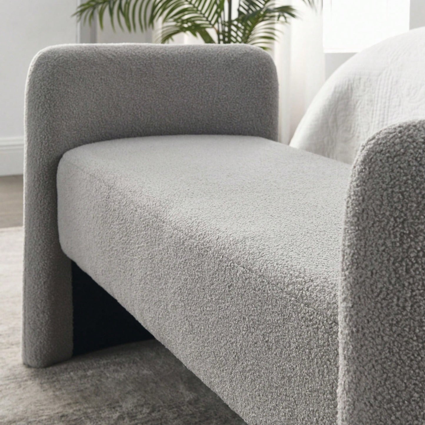 52" Bench For Bedroom End Of Bed Modern Contemporary Design Ottoman Couch Long Bench Window Sitting Fireplace Bench
