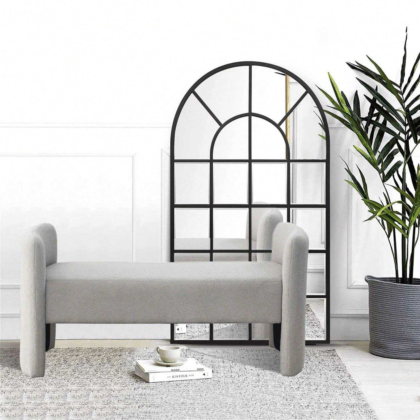 52" Bench For Bedroom End Of Bed Modern Contemporary Design Ottoman Couch Long Bench Window Sitting Fireplace Bench