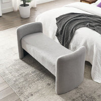52" Bench For Bedroom End Of Bed Modern Contemporary Design Ottoman Couch Long Bench Window Sitting Fireplace Bench