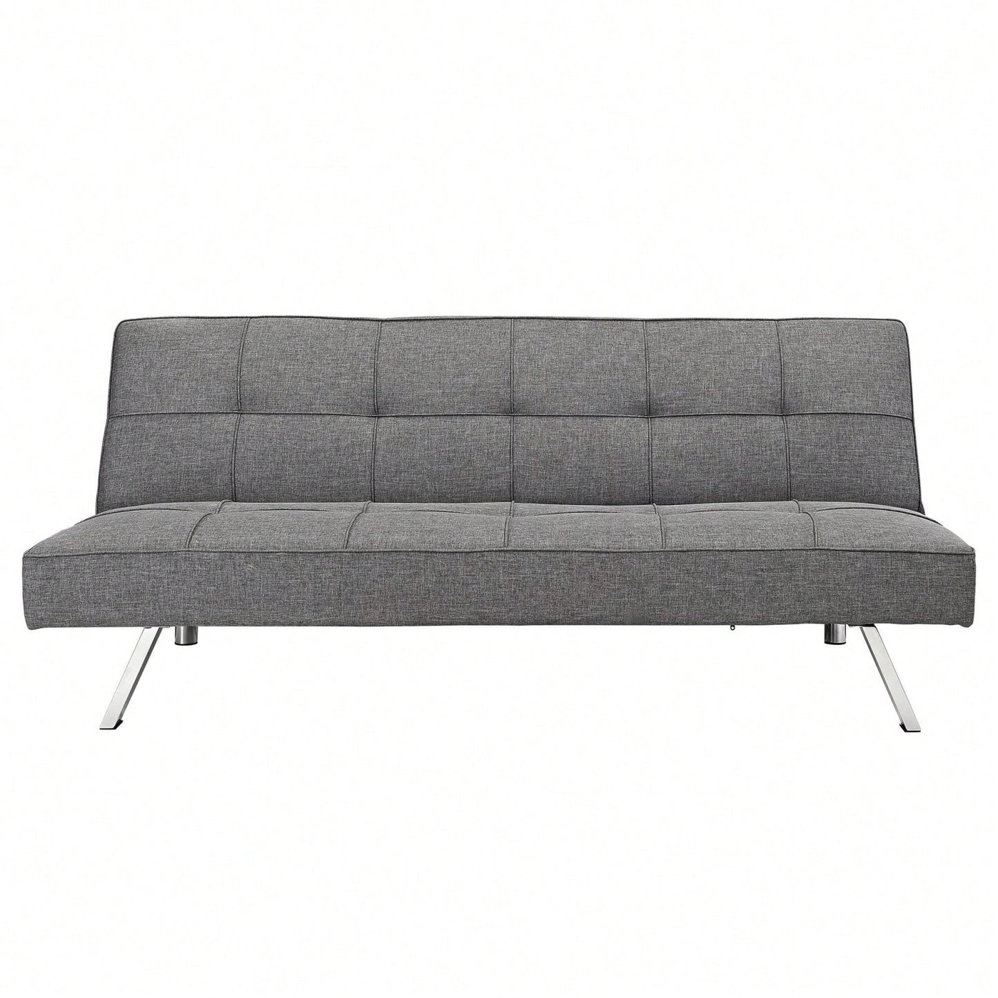 Versatile Sofa Bed with Metal Frame and Stainless Steel Legs for Living Room Bedroom Office Space Saving Design