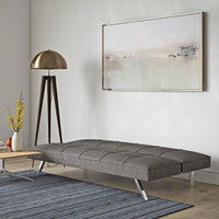 Versatile Sofa Bed with Metal Frame and Stainless Steel Legs for Living Room Bedroom Office Space Saving Design