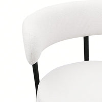 Modern Upholstered Counter Height Stools Set of 2 with 26 Inch Seat and Brushed Brass Legs for Dining Room