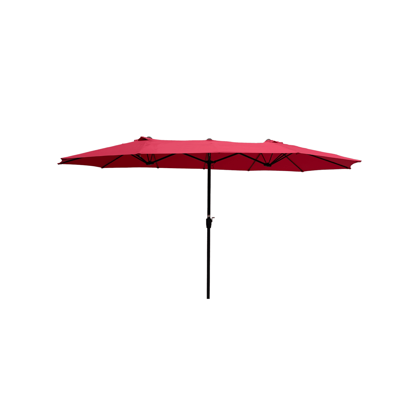 Extra Large 15x9 Feet Double-Sided Patio Umbrella with Crank Waterproof Wind Vents for Garden Deck Pool Shade