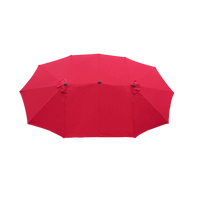 Extra Large 15x9 Feet Double-Sided Patio Umbrella with Crank Waterproof Wind Vents for Garden Deck Pool Shade