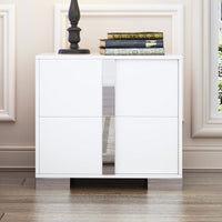 Elegant 2 Drawer Nightstand for Bedroom and Living Room Classic Design Sturdy Build Ample Storage