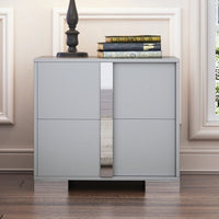 Elegant 2 Drawer Nightstand for Bedroom and Living Room Classic Design Sturdy Build Ample Storage