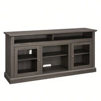 Modern TV Media Stand for 65 Inch TVs with Open and Closed Storage Classic American Design 60W x 15.75D x 29H