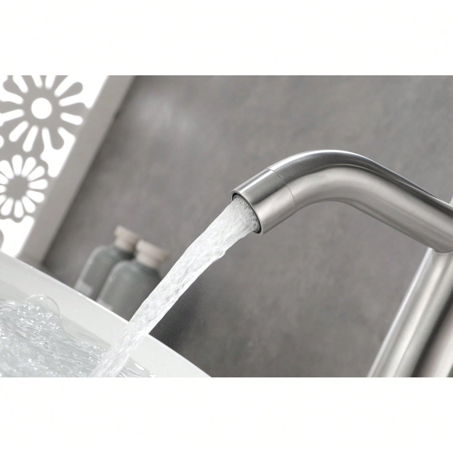 Modern Bathroom Sink Faucet Single Handle Vanity Faucet For RV, Deck Mount 1 Hole Or 3 Holes Installation - Sleek And Functional Design