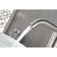 Modern Bathroom Sink Faucet Single Handle Vanity Faucet For RV, Deck Mount 1 Hole Or 3 Holes Installation - Sleek And Functional Design