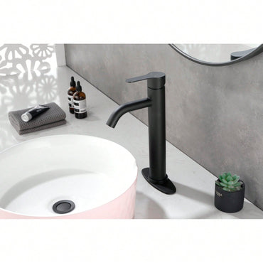 Modern Bathroom Sink Faucet Single Handle Vanity Faucet For RV, Deck Mount 1 Hole Or 3 Holes Installation - Sleek And Functional Design