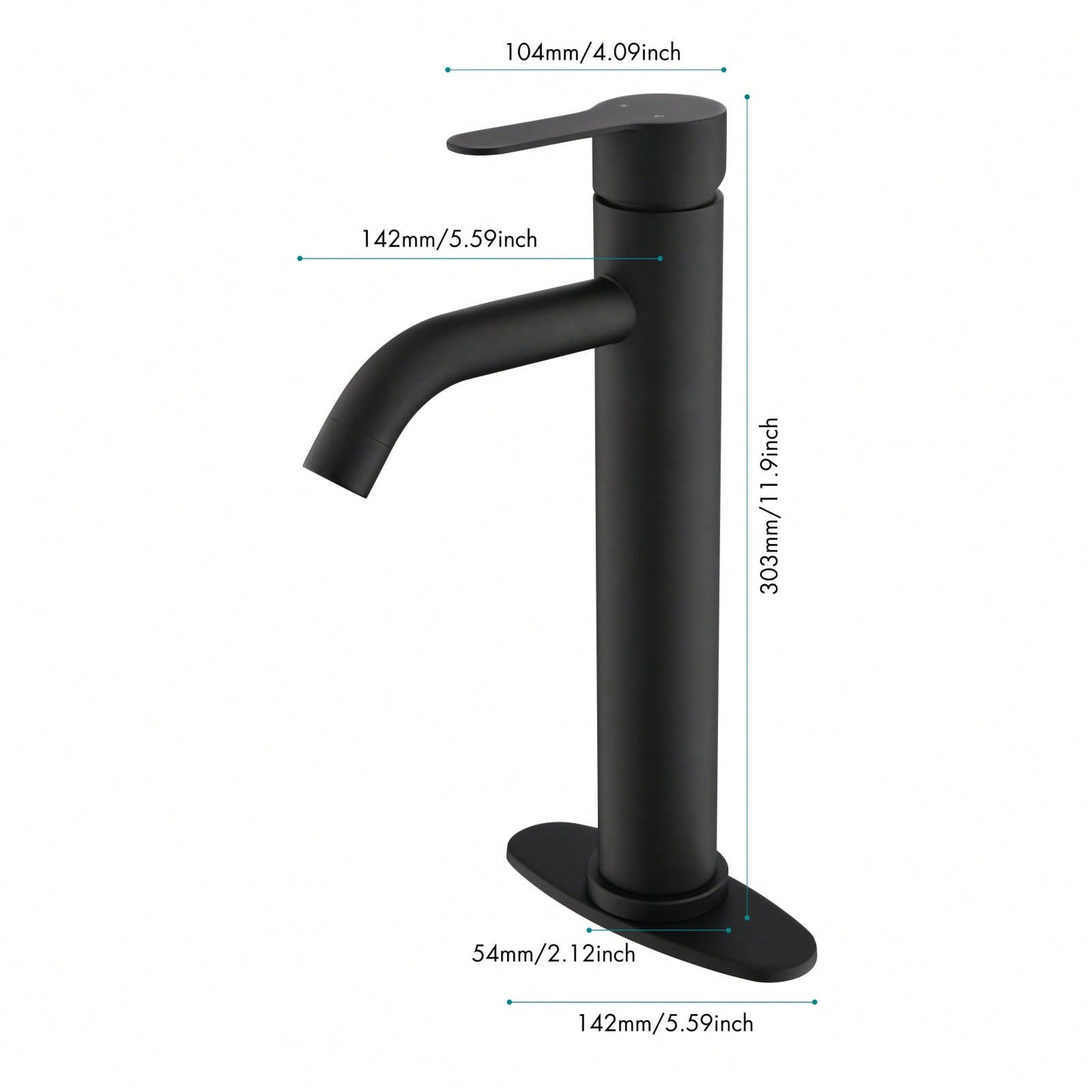 Modern Bathroom Sink Faucet Single Handle Vanity Faucet For RV, Deck Mount 1 Hole Or 3 Holes Installation - Sleek And Functional Design