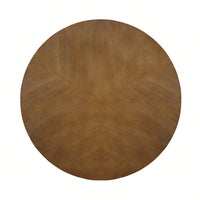 32-Inch Solid Wood And MDF Round Mid-Century Farmhouse Coffee Table