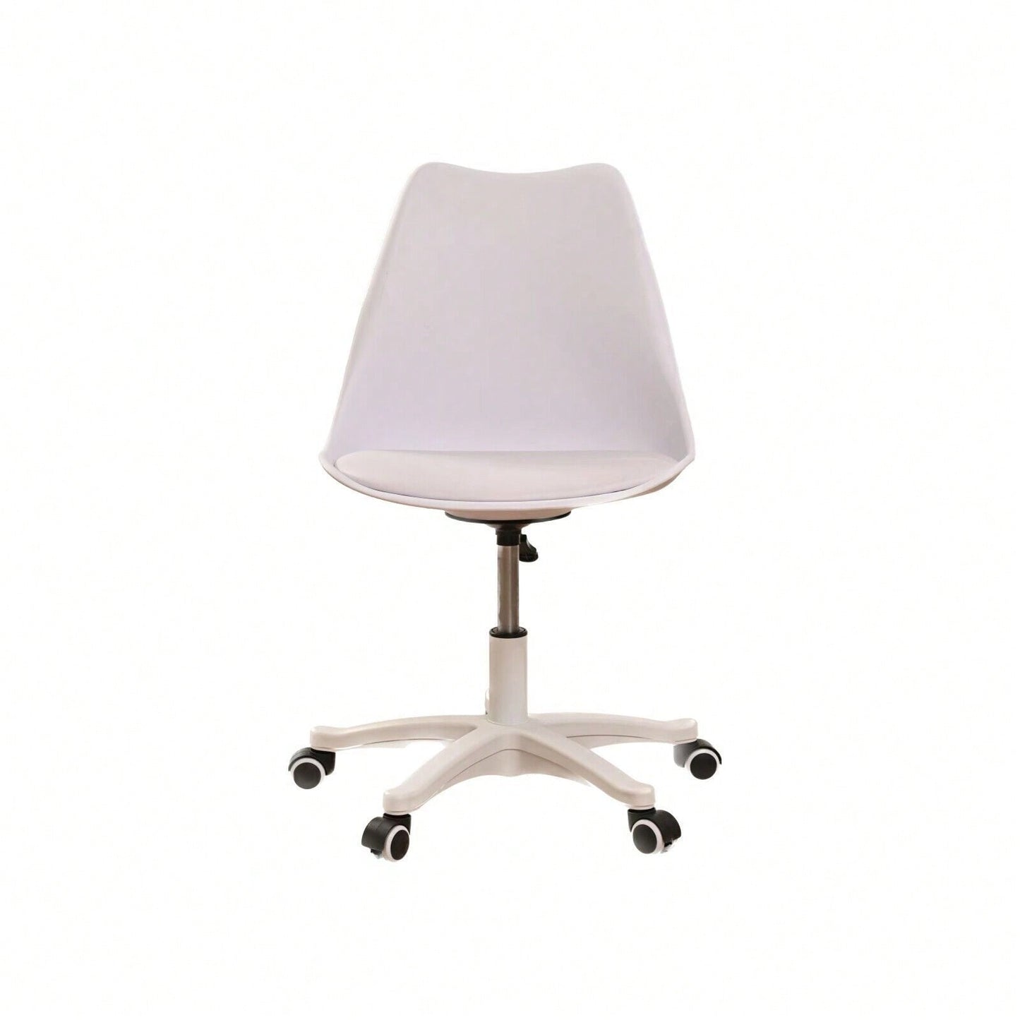 Compact Ergonomic Rolling Desk Chair for Small Spaces Adjustable Swivel Task Chair Lightweight Durable Polypropylene