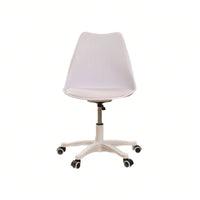 Compact Ergonomic Rolling Desk Chair for Small Spaces Adjustable Swivel Task Chair Lightweight Durable Polypropylene