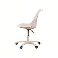 Compact Ergonomic Rolling Desk Chair for Small Spaces Adjustable Swivel Task Chair Lightweight Durable Polypropylene