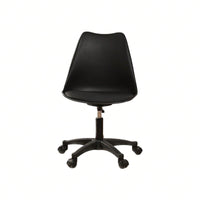 Compact Ergonomic Rolling Desk Chair for Small Spaces Adjustable Swivel Task Chair Lightweight Durable Polypropylene