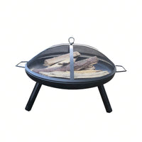 Portable Stainless Steel Fire Pit Grill for Backyard Parties and Outdoor Activities