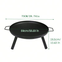 Portable Stainless Steel Fire Pit Grill for Backyard Parties and Outdoor Activities