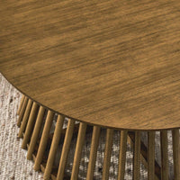 Nordic Minimalist Solid Wood Coffee Table with Birch Veneer and Rubber Legs for Home and Office