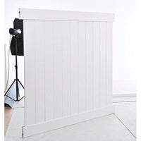 Privacy Fence Panels 6ft.H X 6ft.W White Vinyl Fence Set Of 2 Pcs - DIY-Friendly Professional-Grade Weather-Resistant Fencing Solution