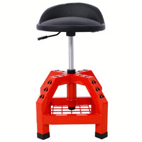 Pneumatic 360 Degree Swivel Mechanics Rolling Creeper Seat Heavy Duty Rolling Mechanics Stool Shop Stool With Casters