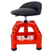Pneumatic 360 Degree Swivel Mechanics Rolling Creeper Seat Heavy Duty Rolling Mechanics Stool Shop Stool With Casters