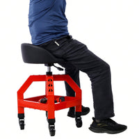 Pneumatic 360 Degree Swivel Mechanics Rolling Creeper Seat Heavy Duty Rolling Mechanics Stool Shop Stool With Casters
