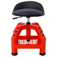 Pneumatic 360 Degree Swivel Mechanics Rolling Creeper Seat Heavy Duty Rolling Mechanics Stool Shop Stool With Casters