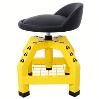 Pneumatic 360 Degree Swivel Mechanics Rolling Creeper Seat Heavy Duty Rolling Mechanics Stool Shop Stool With Casters