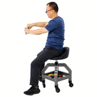Pneumatic 360 Degree Swivel Mechanics Rolling Creeper Seat Heavy Duty Rolling Mechanics Stool Shop Stool With Casters