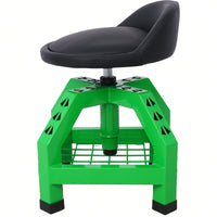Pneumatic 360 Degree Swivel Mechanics Rolling Creeper Seat Heavy Duty Rolling Mechanics Stool Shop Stool With Casters