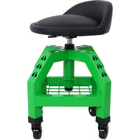 Pneumatic 360 Degree Swivel Mechanics Rolling Creeper Seat Heavy Duty Rolling Mechanics Stool Shop Stool With Casters