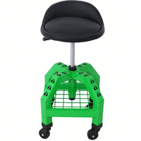 Pneumatic 360 Degree Swivel Mechanics Rolling Creeper Seat Heavy Duty Rolling Mechanics Stool Shop Stool With Casters