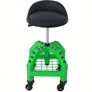 Pneumatic 360 Degree Swivel Mechanics Rolling Creeper Seat Heavy Duty Rolling Mechanics Stool Shop Stool With Casters