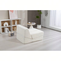 Folding Sofa Bed Couch Unfold For Comfortable Nap Modular Play Couch For Living Room The Office Room Playroom White Color